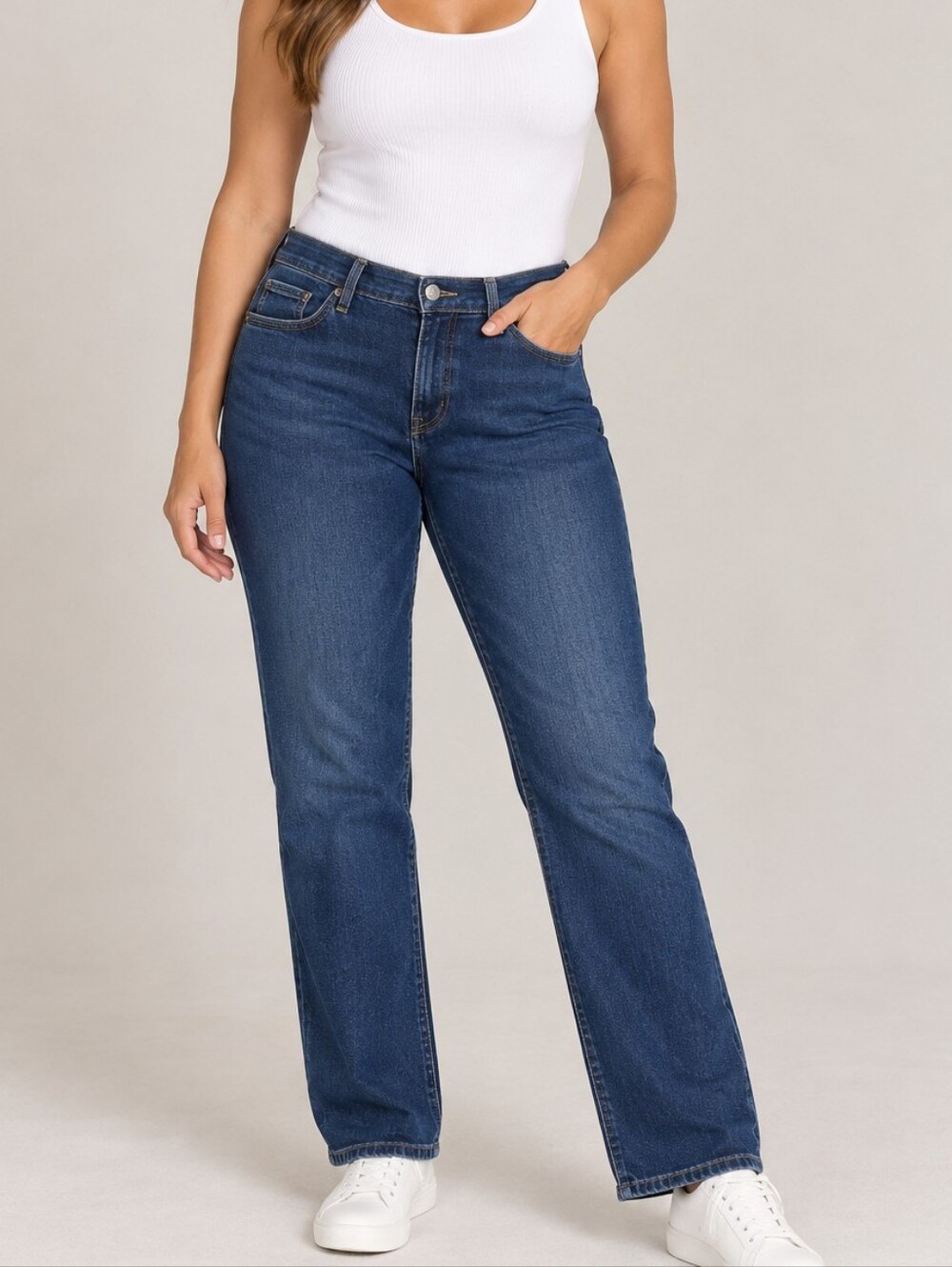 LEVI’S | Women’s blue denim Perfectly Shaping Straight 512 jeans